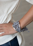 Paparazzi Accessories -  Macrame Mode - Silver Bracelet