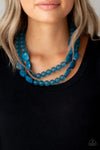 Paparazzi Accessories - Arctic Art - Blue Necklace