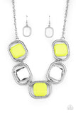 Paparazzi Accessories  - Pucker Up - Yellow Necklace