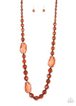 Paparazzi Accessories - Malibu Masterpiece - Brown Necklace