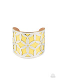 Paparazzi Accessories - Garden Fiesta - Yellow Bracelet