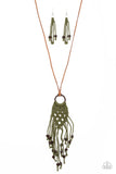 Paparazzi Accessories - It’s Beyond MACRAME! - Green Necklace