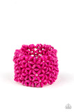 Paparazzi Accessories - Island Expression - Pink Bracelet