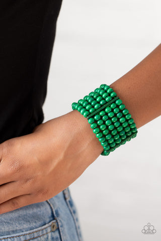 Tanning in Tanzania - Green Bracelet