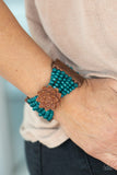 Paparazzi Accessories - Tropical Sanctuary - Blue Bracelet