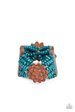 Paparazzi Accessories - Tropical Sanctuary - Blue Bracelet