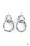 Paparazzi Luck BEAD a Lady - Silver Earrings