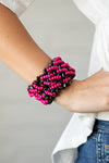 Paparazzi Accessories - Cozy in Cozumel - Pink Bracelet