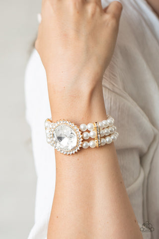 Speechless Sparkle - Gold Bracelet