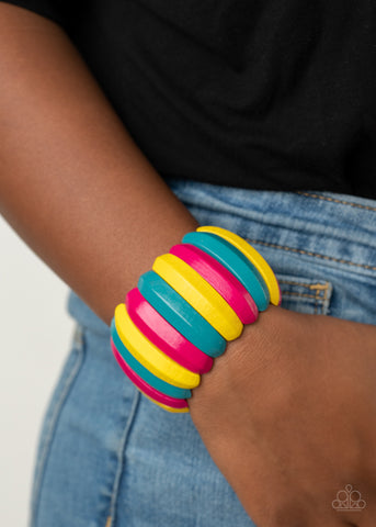 Paparazzi Accessories  - Colorfully Congo - Multi Wood Bracelet