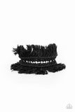 Paparazzi Accessories - Homespun Hardware - Black Bracelet