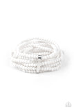 Paparazzi Accessories  - Thank Me LAYER - White Bracelet