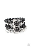 Paparazzi Accessories  - WEALTH-Conscious - Black Bracelet