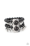 Paparazzi Accessories  - WEALTH-Conscious - Black Bracelet