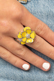 Paparazzi Accessories - Hibiscus Holiday - Yellow Ring