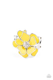 Paparazzi Accessories - Hibiscus Holiday - Yellow Ring