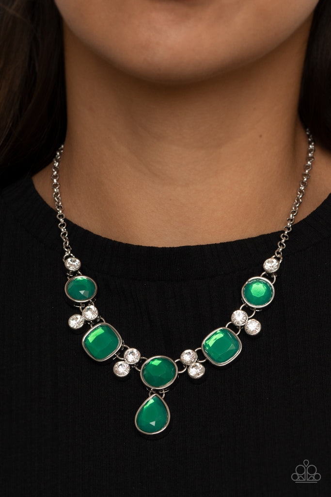 Paparazzi Jewelry Take The Color Wheell Green Necklace. | eBay