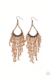 Paparazzi Accessories - Metro Confetti - Copper Earring