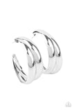 Paparazzi Accessories - Colossal Curves - Silver Earrings