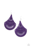 Paparazzi Accessories  - Tropical Tempest - Purple Earring