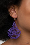 Paparazzi Accessories  - Tropical Tempest - Purple Earring