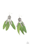 Paparazzi Accessories - In Your Wildest DREAM-CATCHERS -  Green Earrings