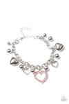 Paparazzi Accessories - Beautifully Big-Hearted - Pink Bracelet