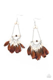 Paparazzi Accessories - Haute Hawk - White Earring