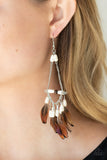 Paparazzi Accessories - Haute Hawk - White Earring