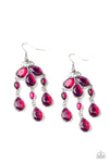 Paparazzi Accessories - Clear The HEIR - Purple Earring