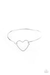 Paparazzi Accessories - Make Yourself HEART - Silver Bracelet