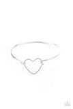 Paparazzi Accessories - Make Yourself HEART - Silver Bracelet