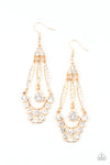 Paparazzi Accessories - High-Ranking Radiance - Gold Earring