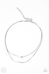 Paparazzi Accessories  - Super Slim - Silver Choker Necklace