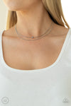 Paparazzi Accessories  - Super Slim - Silver Choker Necklace