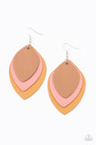 Paparazzi Accessories  - Light as a LEATHER - Multi Earring