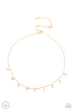 Paparazzi Accessories - Dainty Diva - Gold Choker/Necklace