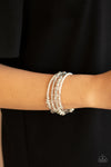 Paparazzi Accessories - Head-Turning Twinkle - White Bracelet