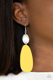 Vivaciously Vogue - Yellow Earrings