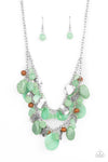 Spring Goddess - Green Necklace & Bracelet: Springtime Springs - Green (SET)