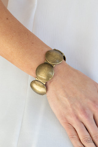 Paparazzi Accessories - Going, Going, GONG! - Brass Bracelet