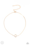 Paparazzi Accessories - Gotta Split - Gold Choker/Necklace