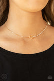 Paparazzi Accessories - Gotta Split - Gold Choker/Necklace