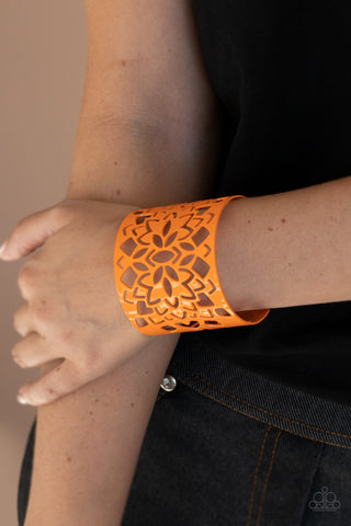 Paparazzi Accessories - Hacienda Hotspot - Orange Bracelet