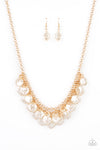 Paparazzi Accessories - BEACHFRONT and Center - Gold Necklace