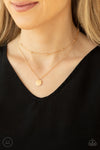 Paparazzi Accessories  -  Modestly Minimalist - Gold Necklace