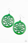 Paparazzi Accessories - Mandala Meadow - Green Earring