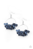 Flirty Florets - Blue Earring  - Paparazzi Accessories