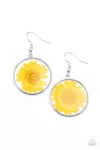 Paparazzi Accessories - Forever Florals - Yellow Earring