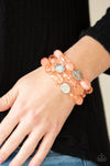 Paparazzi Accessories - Oceanside Bliss - Orange Bracelet